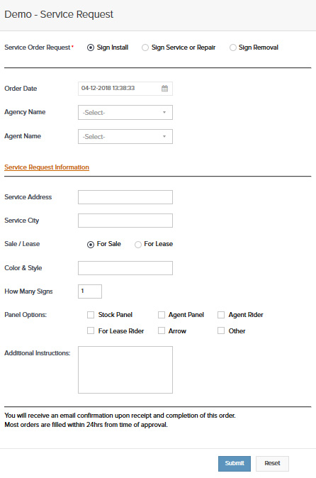 service-request-form